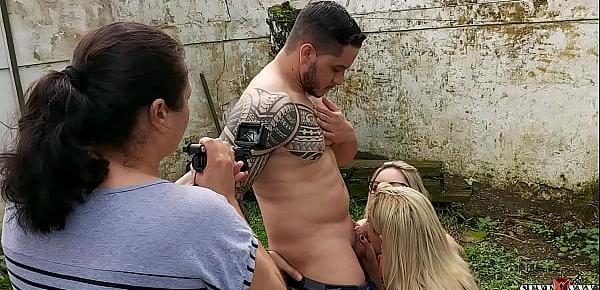  Mirella Mansur e Rafaella Denardin nos bastidores da gravação da Sexfoxxx na praia - Hugo Belfort - Lidy Silva - Assanhado Comedor